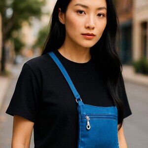 Small Denim Purse Blue Jean Shoulder Bag